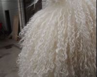 Fashion Tibetan Lamb Rug Goat Skin Blanket Sheep Plate Curly Fur