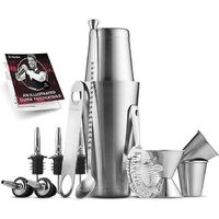 Bar Accessories 14-Piece Stainless Steel Boston Shaker barware Bartender Kit