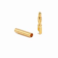 Amass genuine 2.0 mm banana plug, 24 K gold plated electric plug For RC motor ESC