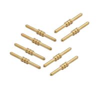 OEM/ODM CNC turning parts gold plating brass banana plug contact pins wire connector male and female
