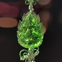 Liuli Colored Glaze Calabash Bell Feng Shui Automotive Car Hanging Pendant