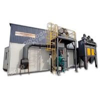 Large steel structure sandblast cleaning equipment air duct cleaning sandblasting room design