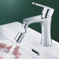Universal Splash Filter Faucet 720 Degree Rotatable Spray Head Wash Basin Tap Extender Adapter D0436