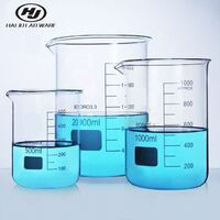 HAIJU LAB High Temperature Resistant Chemistry Laboratory Equipment Glass Beakers With Graduated Measuring Cup 5ml to 5000ml