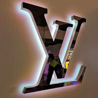 Custom Laser Cutting 3d Titanium Signage 304 Mirror Stainless Steel Letter Sign For Storefront