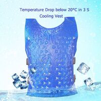 New invented 20 degree Celsius Breathable & Dry Ice Water Cooling Vest light weight