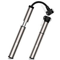 WB High-pressure bicycle accessories pump aluminum alloy mini portable with hose pump outdoor riding equipment