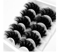 5 pairs eyelashes wholesale 15mm 16mm 22mm dramatic fluffy 3d faux mink eyelashes