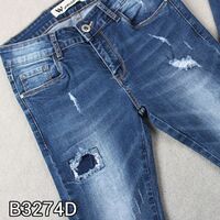 High quality 8.5 oz Cotton warp Slub Denim Fabric For Jeans