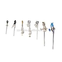Finger Clamps Chemistry laboratory Prong Finger Style Cork-Coated Head 2 Finger Lab Clamp Retort Prong Jaw