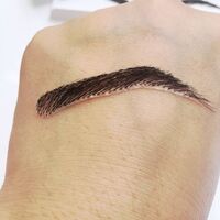 Wholesale Natural Human Hair 100% handmade Artificial False Eyebrows Thin SKin Base Invisible Knot