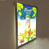 Wall Hanging LED Photo Poster Frame Snap Aluminum Frame Light Box LED Photo Poster Frame advertising light boxes