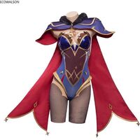 Genshin Impact Mona Adult Cosplay Costume Deluxe Suits with Accessories Game Outfit Full Set for Women Halloween Carnival