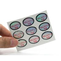 Vinyl Holographic Logo Stickers Decorative Custom Printed Laser Die Cut Sticker