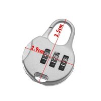 canyu lock Mini Security Travel Safe Lock 3 Dial Digit Number Code Password Combination Padlock for Padlock Luggage Lock of Gym