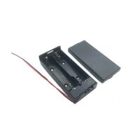 18650 3.7v Battery Holder Case Lead Wire With Switch And Cover Plastic Black Battery Storage Box 18650 Battery Holder