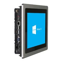 Touch Screen All in One I3 I5 I7 Processor Industrial Panel PC 2021 Fanless Embedded 10 12 15 17 19 Inch Computer Status Storage