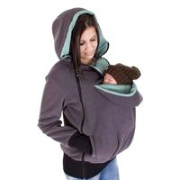 KY Dot Lined Maternity Hoodie Baby Carrier Backpack Nursing Nursing Clothes Long Sleeve Fleece Women's Sweater