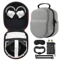 Hard travel case for VR Oculus Quest 2 game headphone controllers