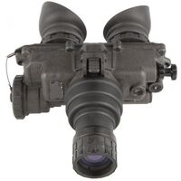 Night-vision goggles mounted on the helmet over long distances