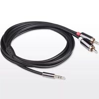 Audio Cable 1M / 2M / 5M 2RCA to 3.5 Car Audio Cable RCA 3.5MM Jack Male to Male RCA AUX Cable to Amplifier Phone Headphone Speaker