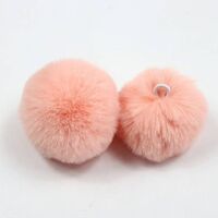 Custom Handmade DIY Christmas Plush Pom Pom Wholesale Rabbit Plush Pom Pom Party Decoration Accessories