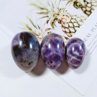 2020 Popular Gems Yoni Eggs Amethyst Stone Egg Set Natural Jade Eggs