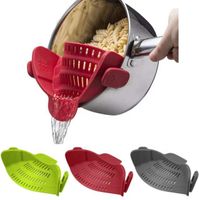 Snap N Kitchen Strainer, Clip On Silicone Colander, Fits All Pots And Pans