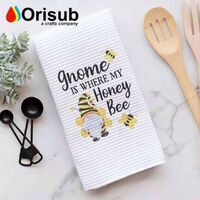 Kitchen tea towels with white polyester for sublimation