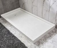 Made in China accessories non-slip toilet shower tray flat bottom basin