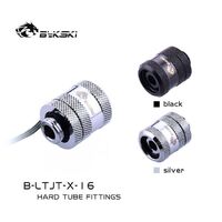 Bykski 16mm RGB Hard Tube Connector, Rigid Tube Connector 12V RGB/5V ARGB M/B SYNC, Diamond Pattern 4 Layers, B-LTJT-X