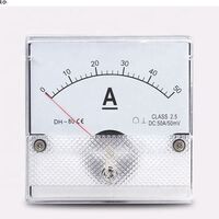 DH-80 analog current panel voltmeter DC0-50A