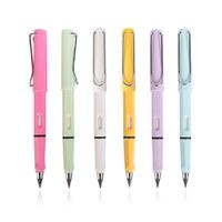 Ink-free long-lasting writing new alloy pen head does not dirty hands black technology HB plastic eternal pencil