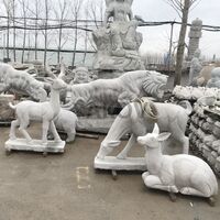 stone animal sculpture garden decoration