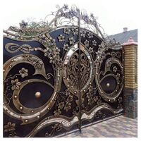 Modern Front Single Door Exterior Metal Wrought Iron Fancy Gate Model Design Price For Gardens In India