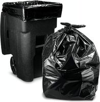 Heavy Duty Biodegradable Black Garbage Bag Garbage Bag Biodegradable Garbage Bag