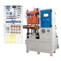 Automatic heat transfer machine with 3D silicone labels for the production of blouse fabric or shoe logo