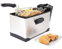 1800W 3.5L Oil Volume Rectangular Stainless Steel Fryer