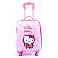 Hot Sale Cheap ABS PC Kids Cute Cartoon Character Suitcase Wholesale OEM Custom 16 Inch Printed Hard Shell Kids Luggage