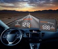 X5 3 Inch Car HUD OBD2 II Head Up Display Overspeed Warning System Projector Windshield Automatic Electronic Alarm Voltage
