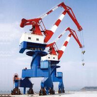 Port loading and unloading gantry crane Stationary four-bar gantry crane