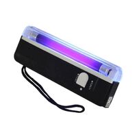 New 2 in 1 Handheld UV LED Light Flashlight Currency Counterfeit Detector