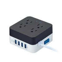 Intelligent power strip with USB protector for cube charging