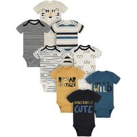 Mix & Match short sleeve bodysuits for children with 8 packs