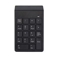 Wireless Chocolate 2.4G Numeric Keypad USB Calculator Numeric 18 Keys Keyboard for iMac MacBook Air Laptop