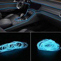 5M EL car styling cold light atmosphere light line car light neon car LED RGB neon car interior atmosphere light strip
