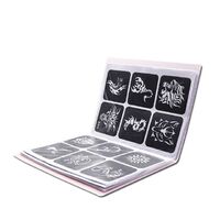 Temporary Custom Finished Plastic Letter Airbrush Tattoo Template Set