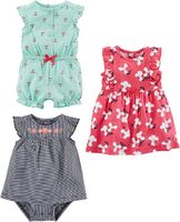 Girls' 3-Piece Jumpsuit, Rack and Dress