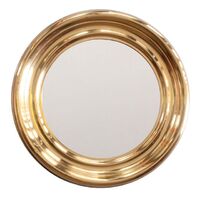 High quality modern decorative metal wall mirror with rounded frame