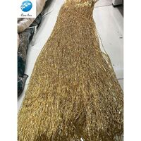 Luxury Heavy Duty Handmade Crystal Rhinestone Lace Beaded Lace Fringe Fringe Lace Garment